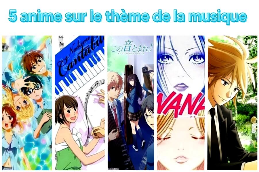 5 anime musique